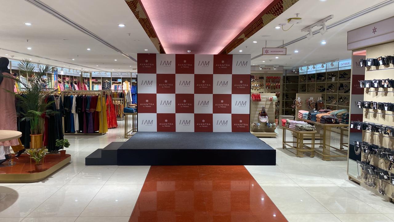 brand activation booth with promoters, counters and visitors