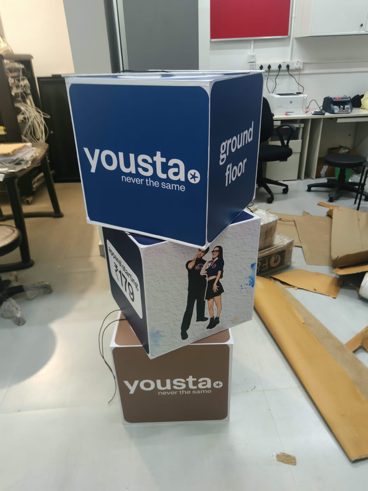 Acrylic Lit Box Branding photo slot